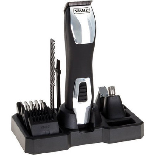 ΜΗΧ.ΚΟΠΗΣ ΟΛΑ ΣΕ ΕΝΑ WAHL GROOMSMAN PRO (9855-1216) BLACK/SILVER 4 ΣΕ 1 ΡΕΥΜΑΤΟΣ & ΕΠΑΝΑΦΟΡΤΙΖΟΜΕΝΗ